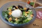 Add egg to salad
